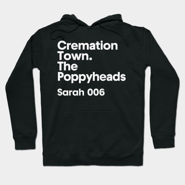 Sarah 006 - Cremation Town - Minimalist Fan Design Hoodie by saudade